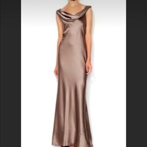 Like New Vera Wang Silk Cowl Neck Dress